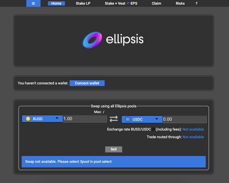 Tính năng chính của Ellipsis Finance