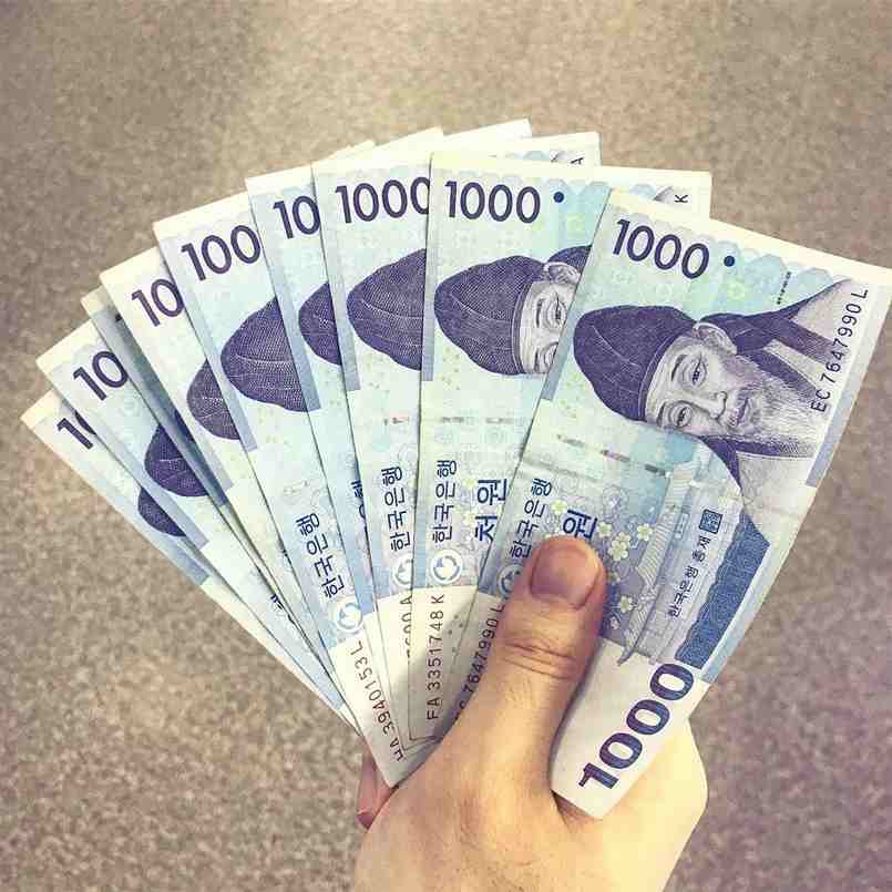 1000 Won bằng bao nhiêu tiền Việt